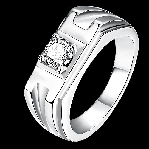 Crystal Proposal Engagement Band Ring